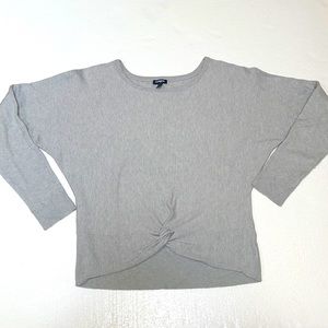 Express gray long sleeve sweater